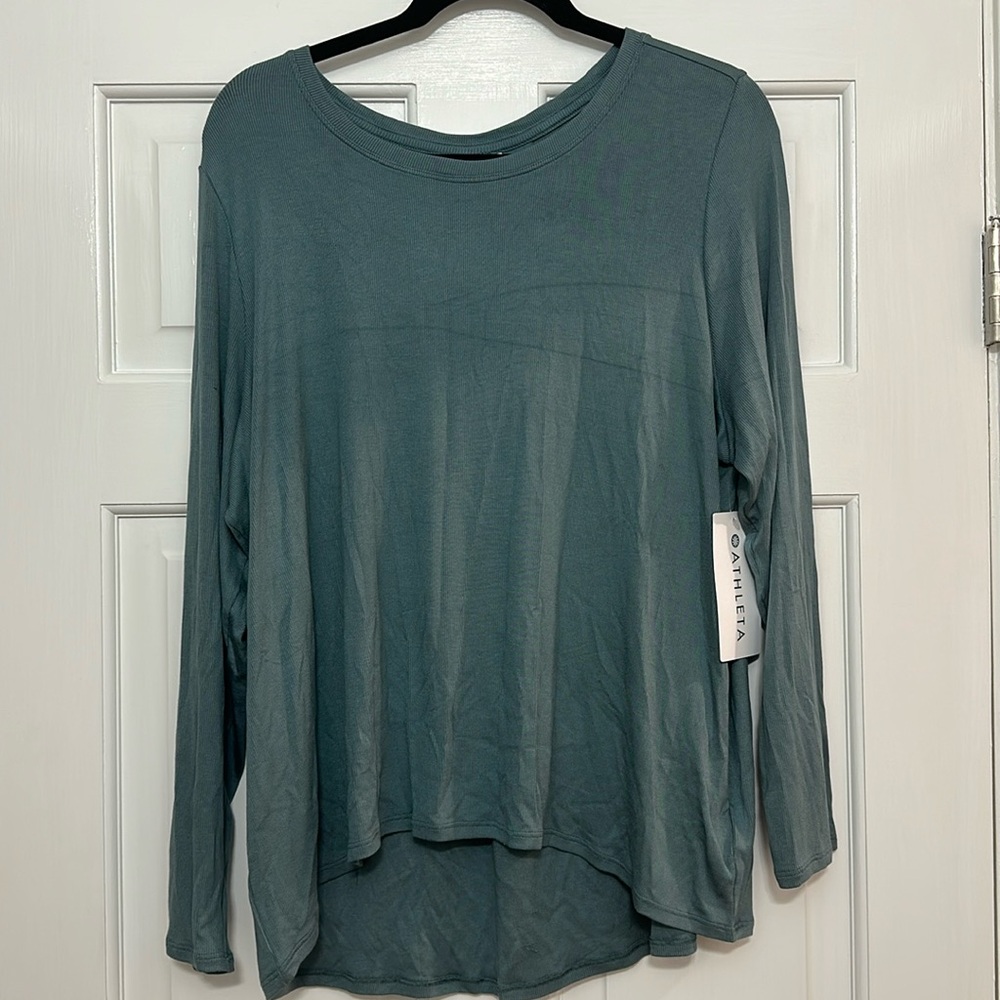 Athleta With Ease Rib Top